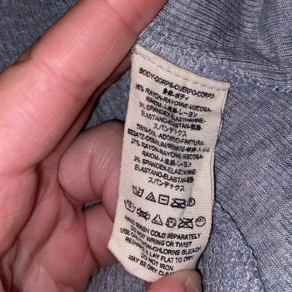 We The Free Free People Katalina Thermal in Mineral Gray Super Soft - Picture 7 of 8